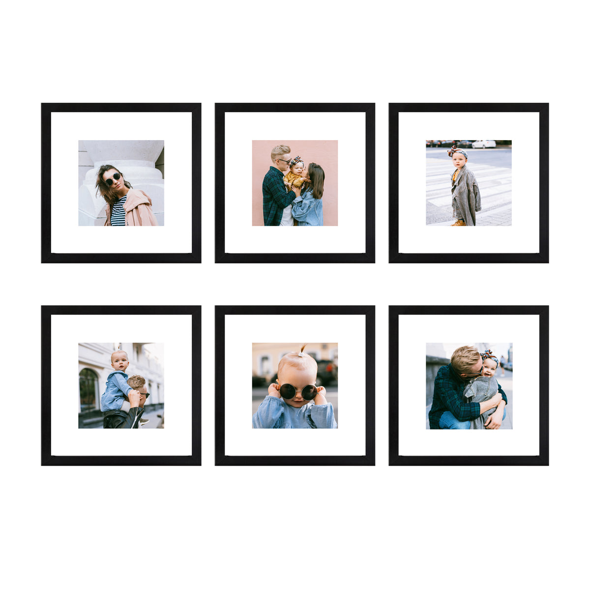 Violet - Square Frame Gallery Wall (x6)