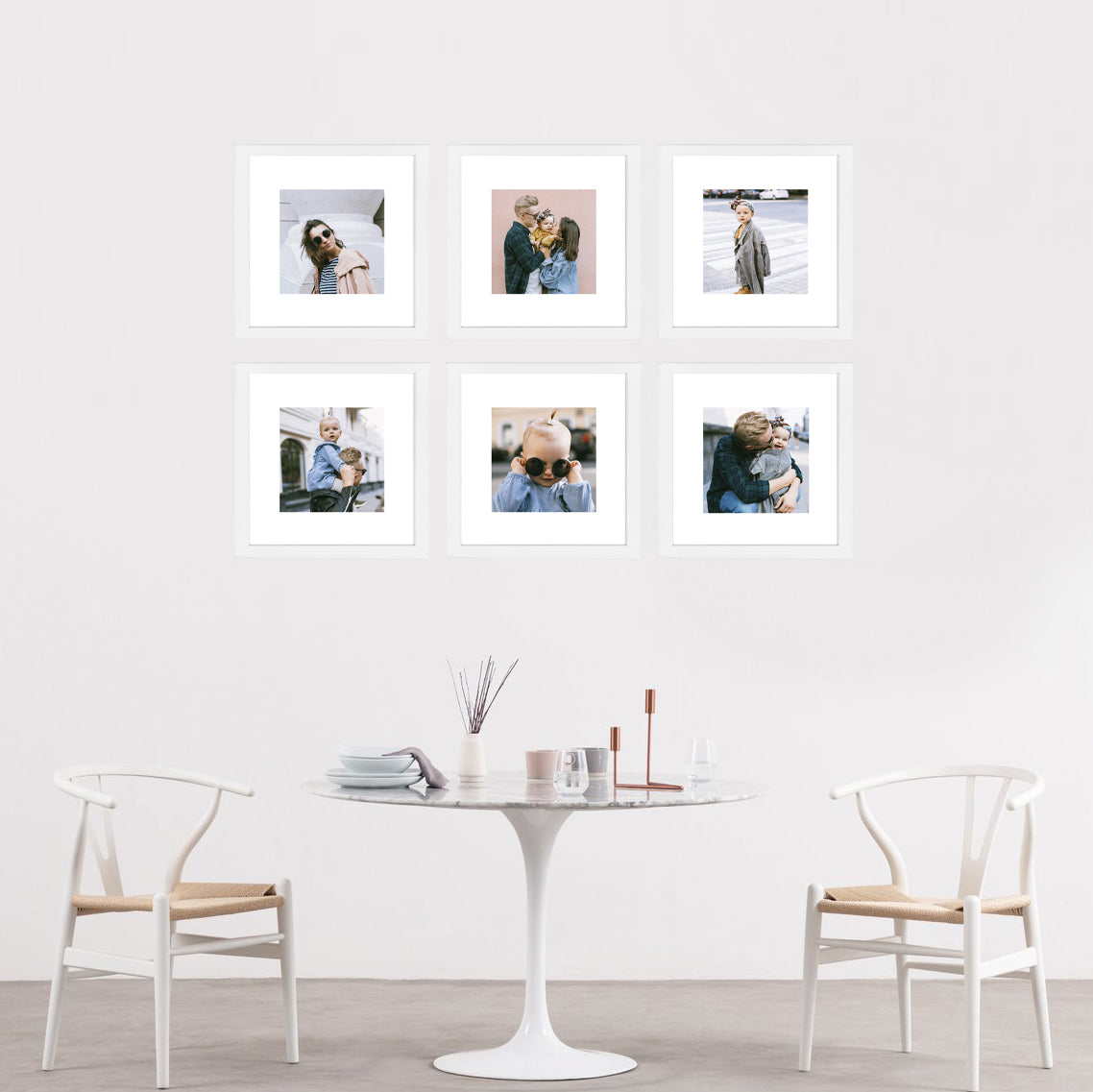 Violet - Square Frame Gallery Wall (x6)